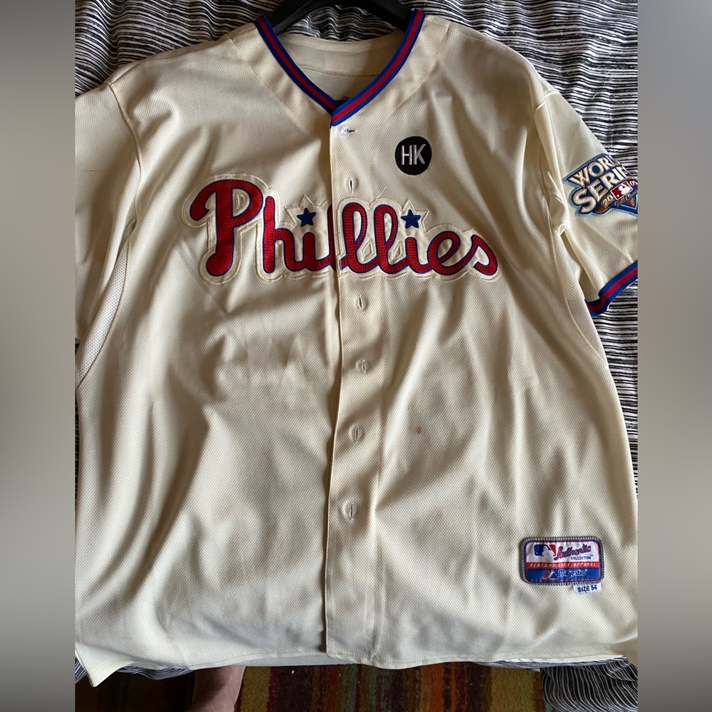 Vintahe Phillies alternate jersey by Majestic